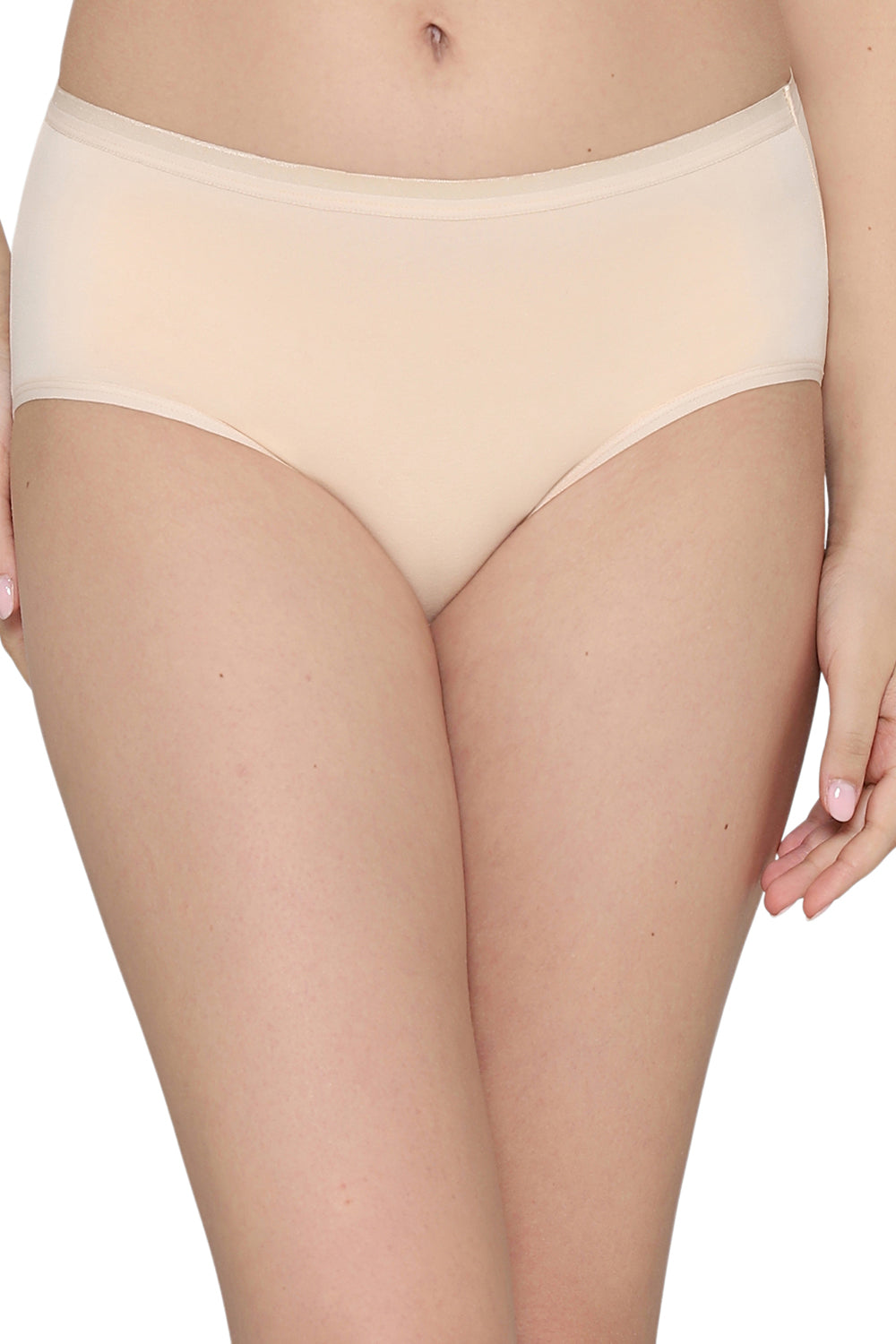 Cotton Mid Waist Medium Coverage Everyday Wear Pack of 3 Midi Panty