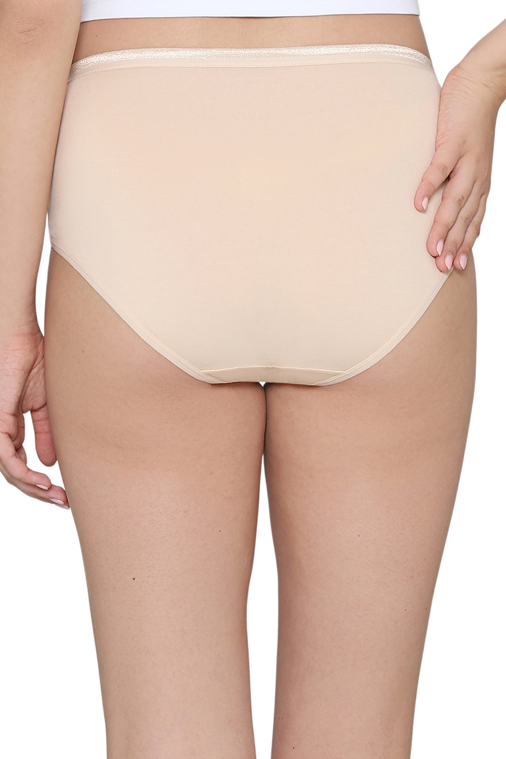Cotton Mid Waist Medium Coverage Everyday Wear Pack of 3 Midi Panty