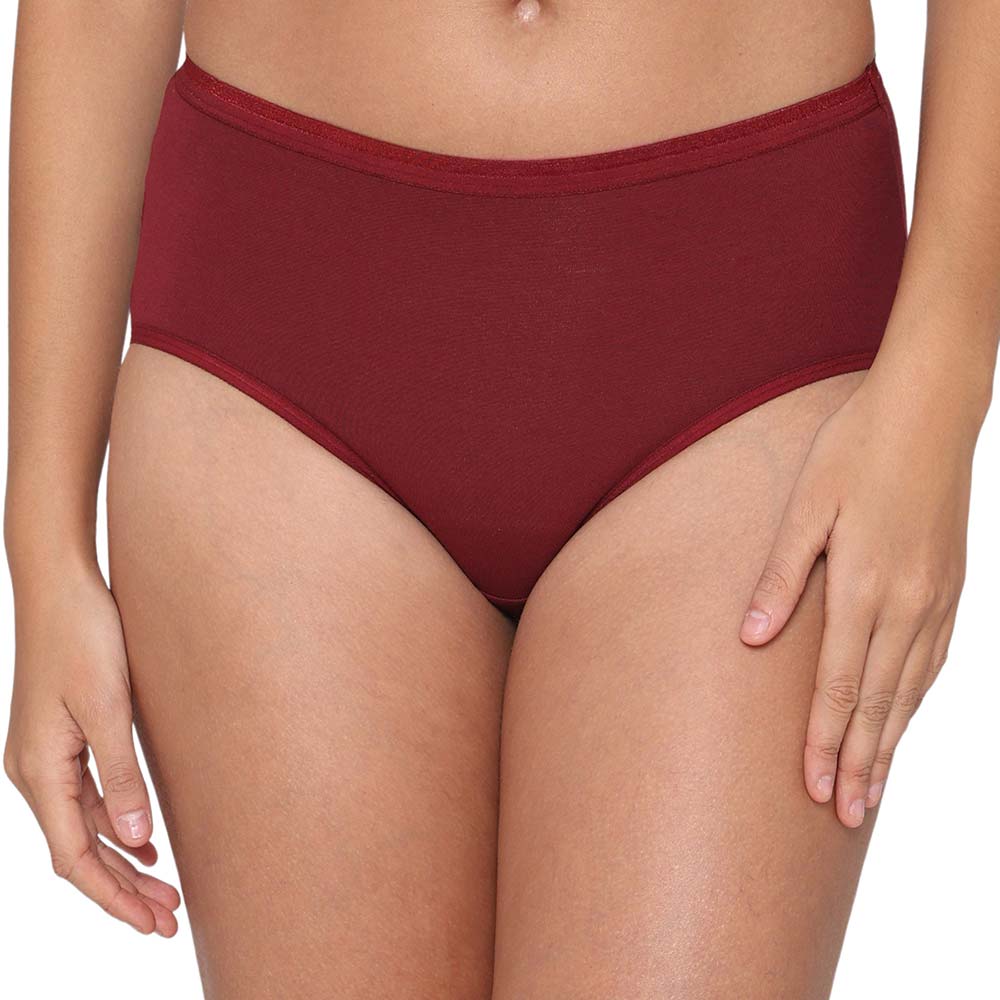Cotton Mid Waist Medium Coverage Everyday Wear Pack of 3 Midi Panty