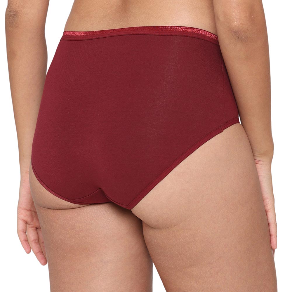 Cotton Mid Waist Medium Coverage Everyday Wear Pack of 3 Midi Panty