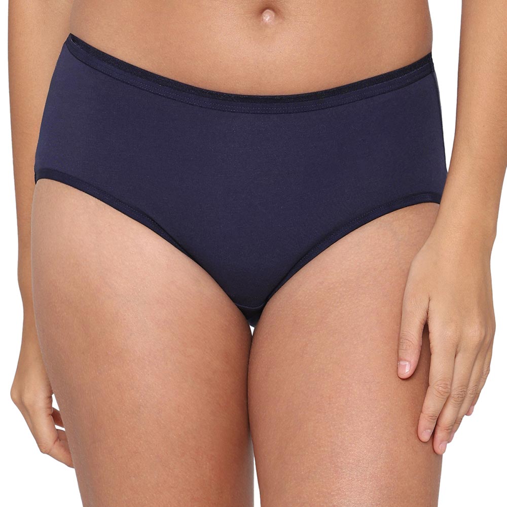 Cotton Mid Waist Medium Coverage Everyday Wear Pack of 3 Midi Panty
