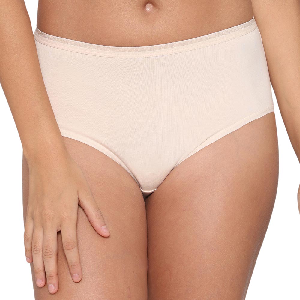 Cotton Mid Waist Medium Coverage Everyday Wear Pack of 3 Midi Panty