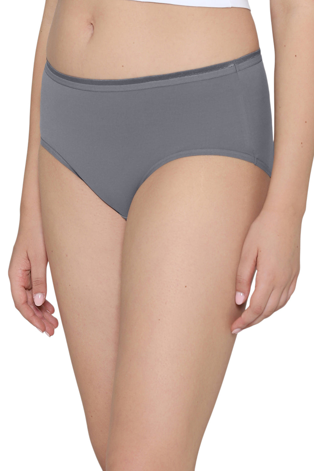 Cotton Mid Waist Medium Coverage Everyday Wear Pack of 3 Midi Panty