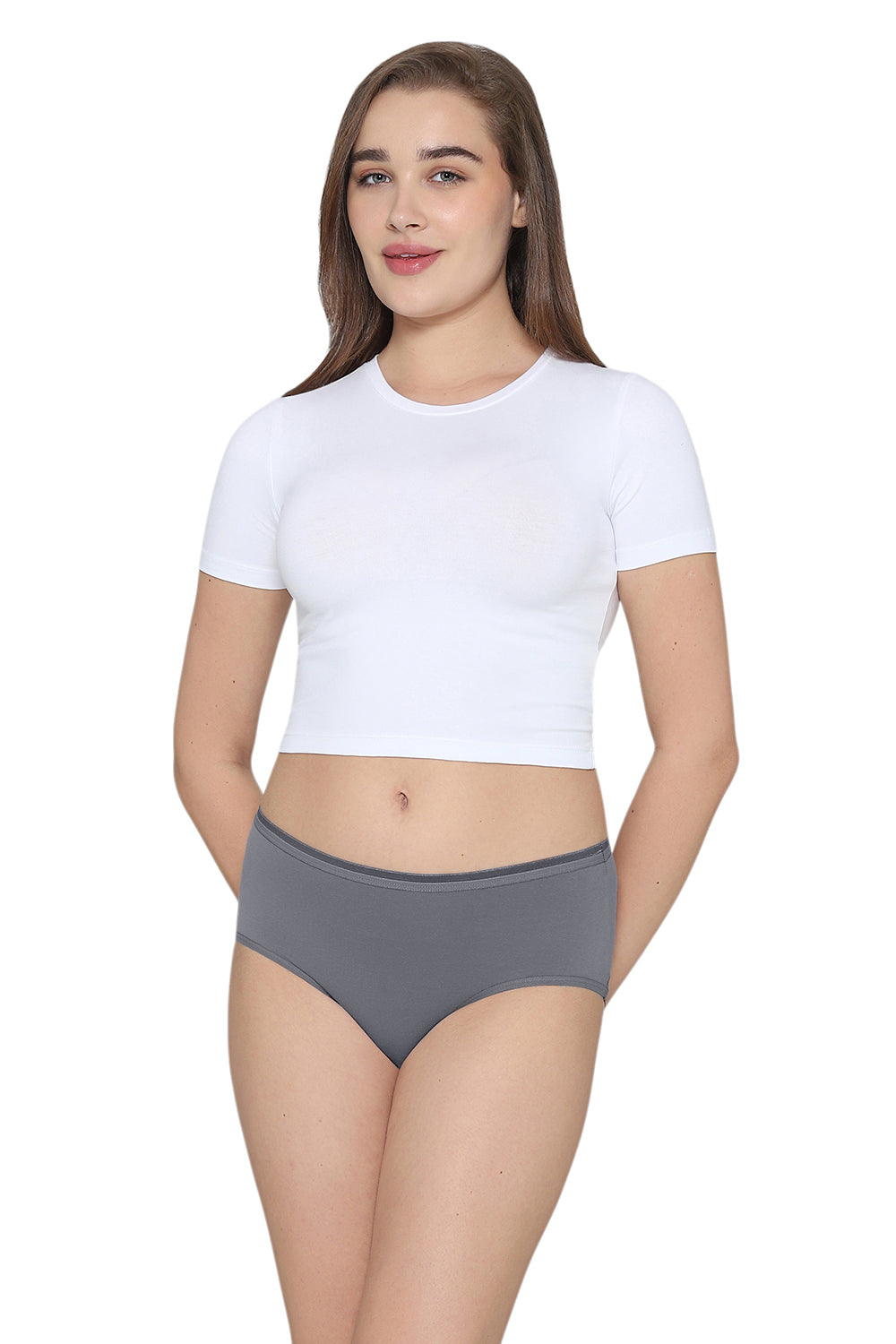 Cotton Mid Waist Medium Coverage Everyday Wear Pack of 3 Midi Panty