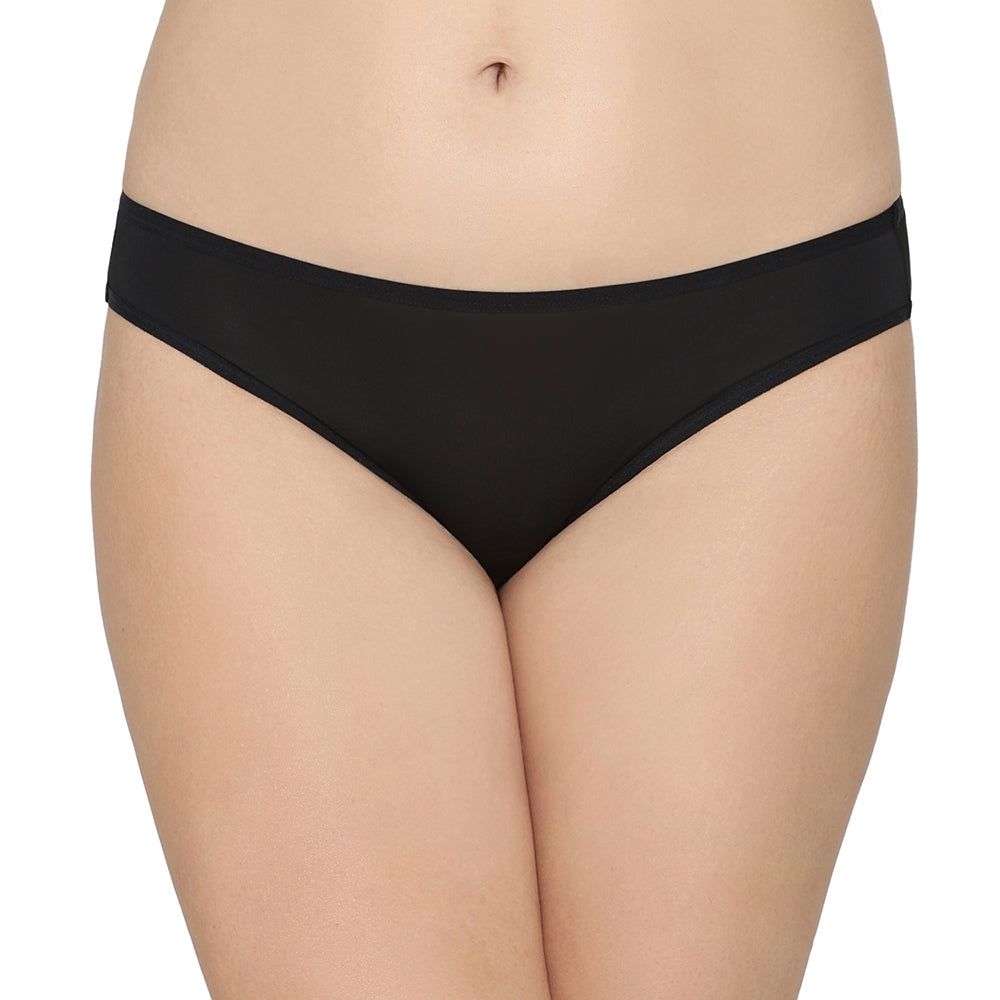 Quick Dry Low Waist Medium Coverage Everyday Wear Pack of 3 Bikini Panty