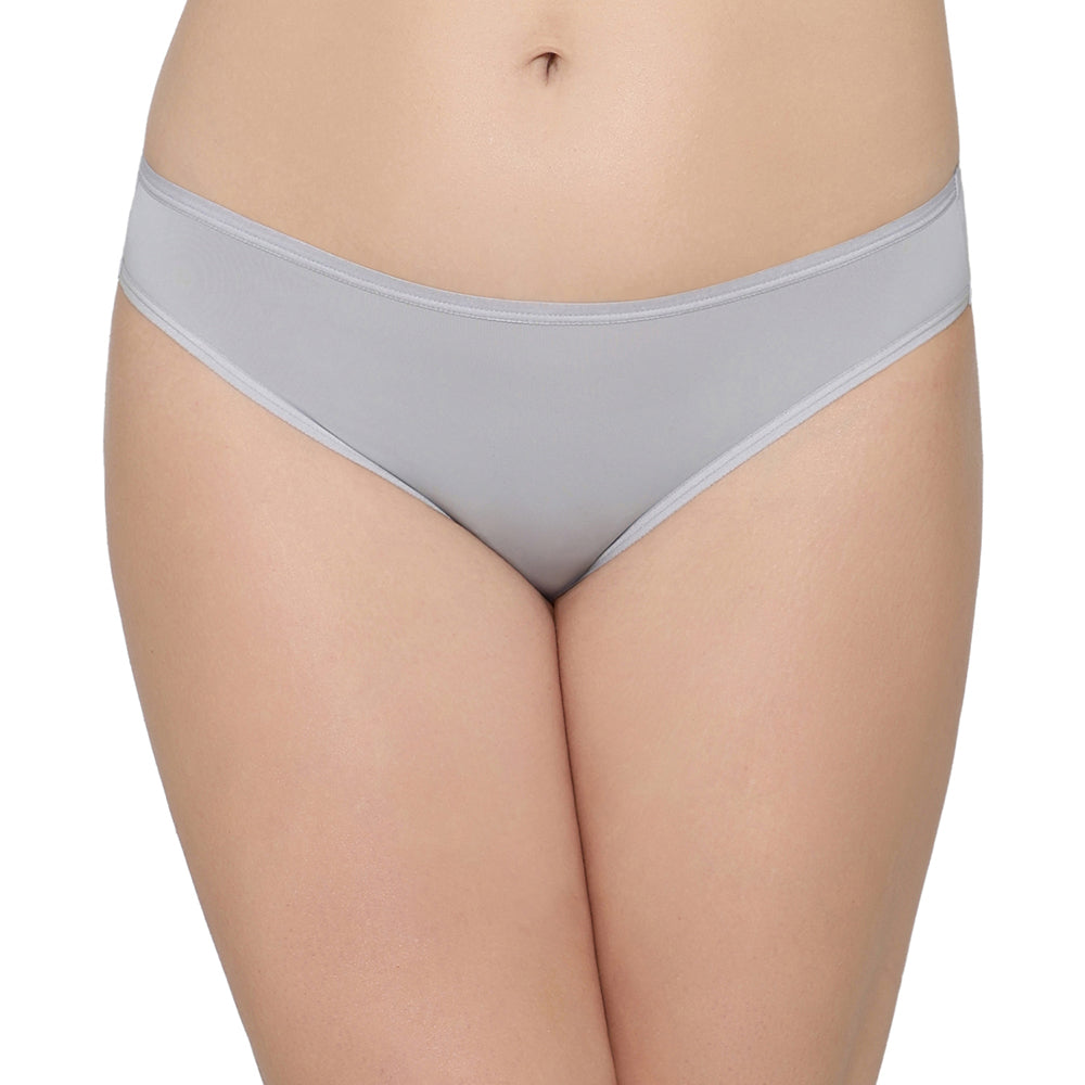 Quick Dry Low Waist Medium Coverage Everyday Wear Pack of 3 Bikini Panty