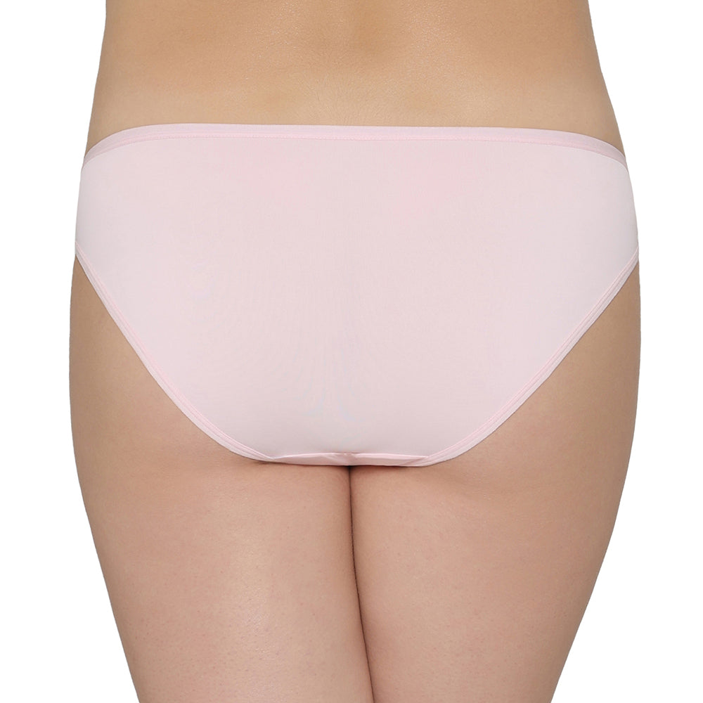 Quick Dry Low Waist Medium Coverage Everyday Wear Pack of 3 Bikini Panty