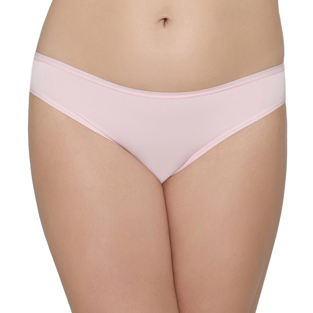 Quick Dry Low Waist Medium Coverage Everyday Wear Pack of 3 Bikini Panty