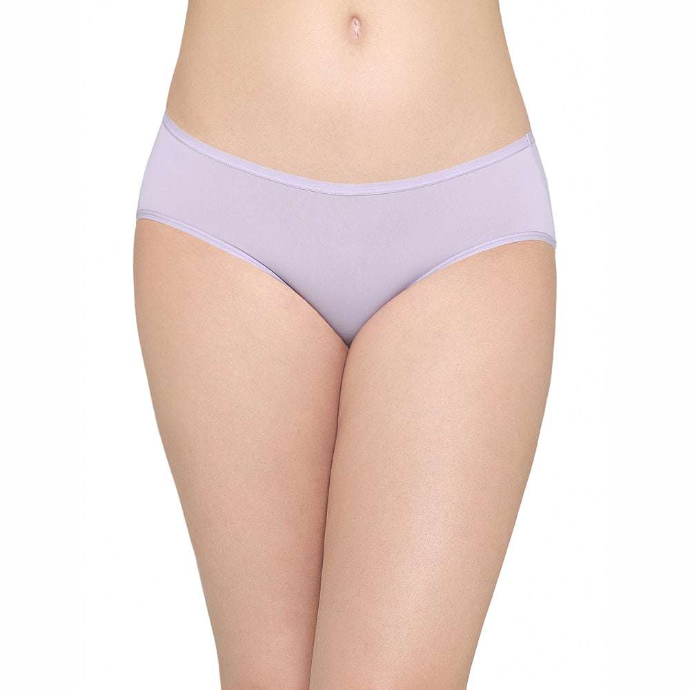Quick Dry Mid Waist Medium Coverage Everyday Wear Pack of 3 Hipster Panty