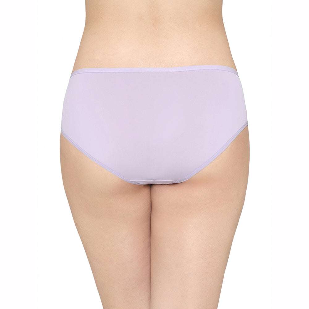 Quick Dry Mid Waist Medium Coverage Everyday Wear Pack of 3 Hipster Panty