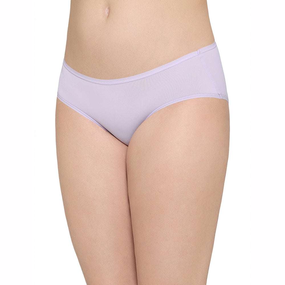 Quick Dry Mid Waist Medium Coverage Everyday Wear Pack of 3 Hipster Panty