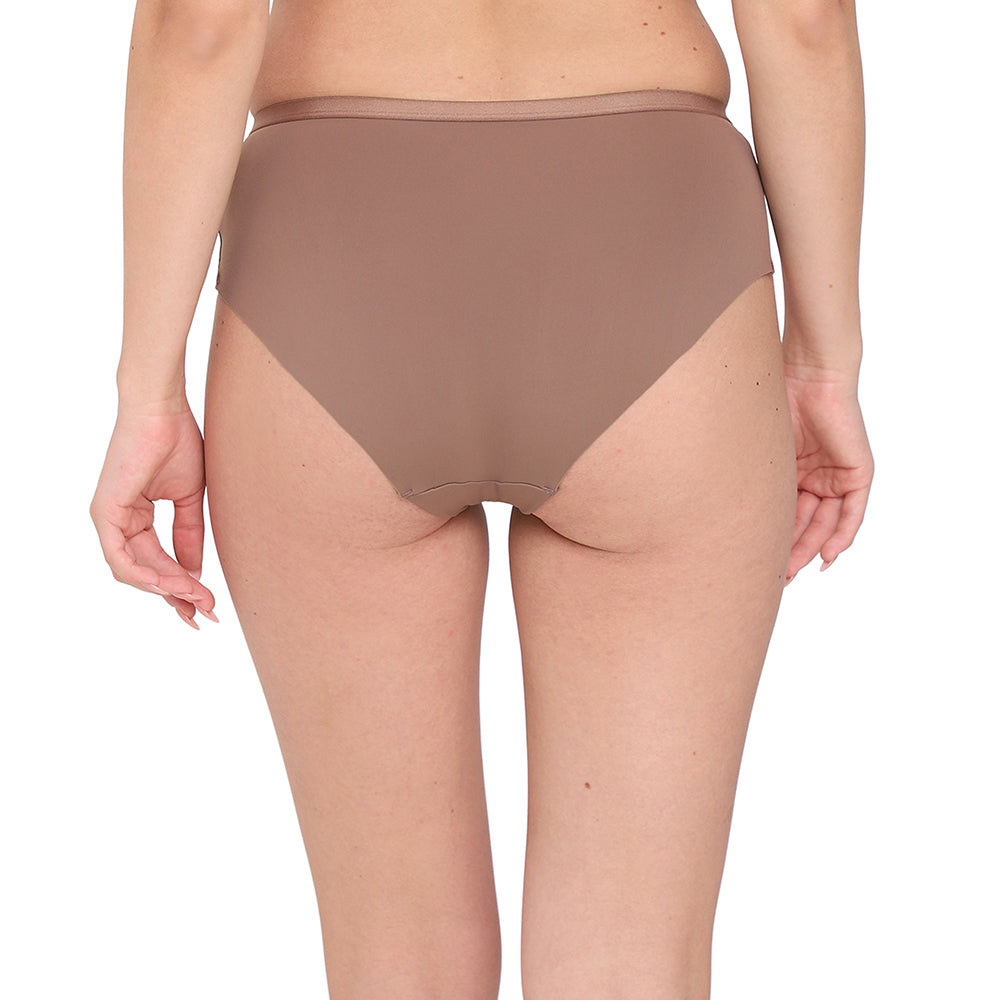 BASICS Zoe Mid-waist Medium Coverage Everyday wear Hipster Panty - Brown