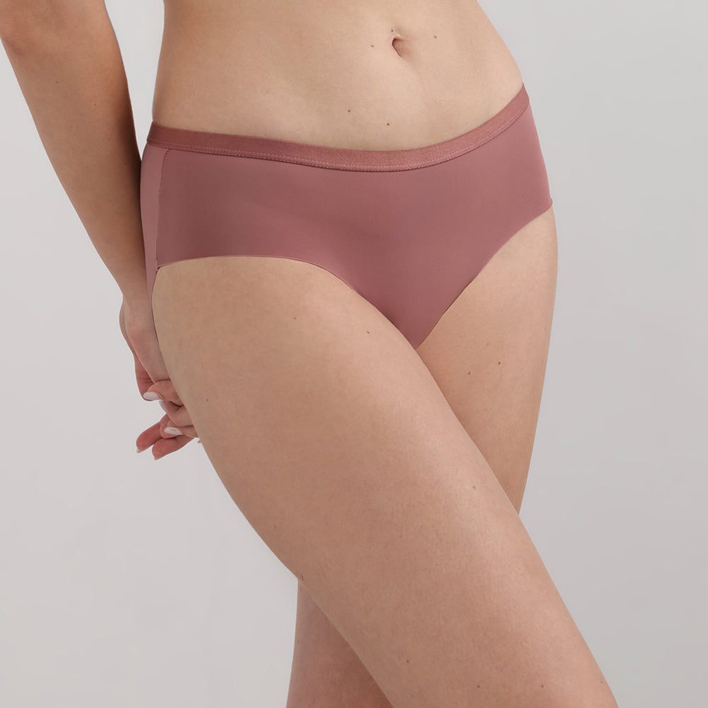 BASICS Zoe Mid-waist Medium Coverage Everyday wear Hipster Panty-Pink