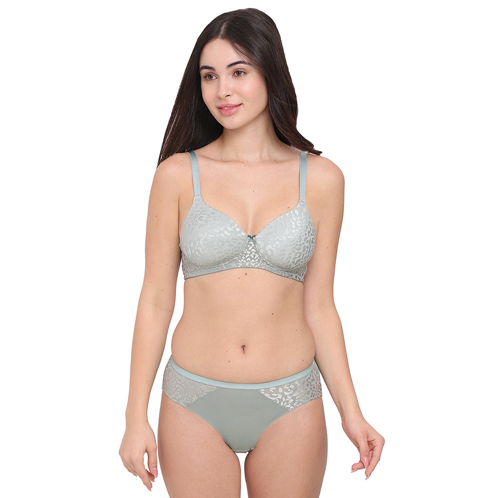 BASICS Bliss Mid-waist Medium Coverage Everyday wear Hipster Panty - Green