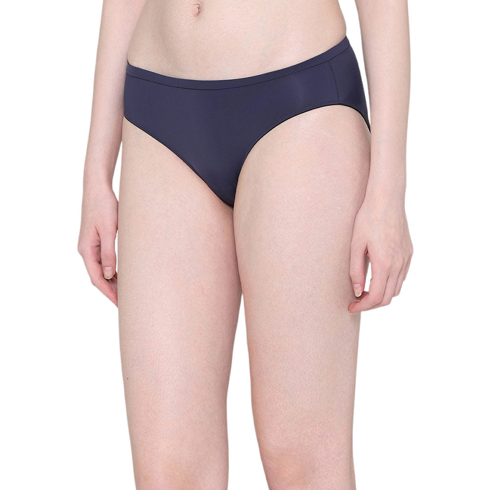 Everyday Elegance Low Waist Medium Coverage Everyday Wear Bikini Panty - Dark Blue