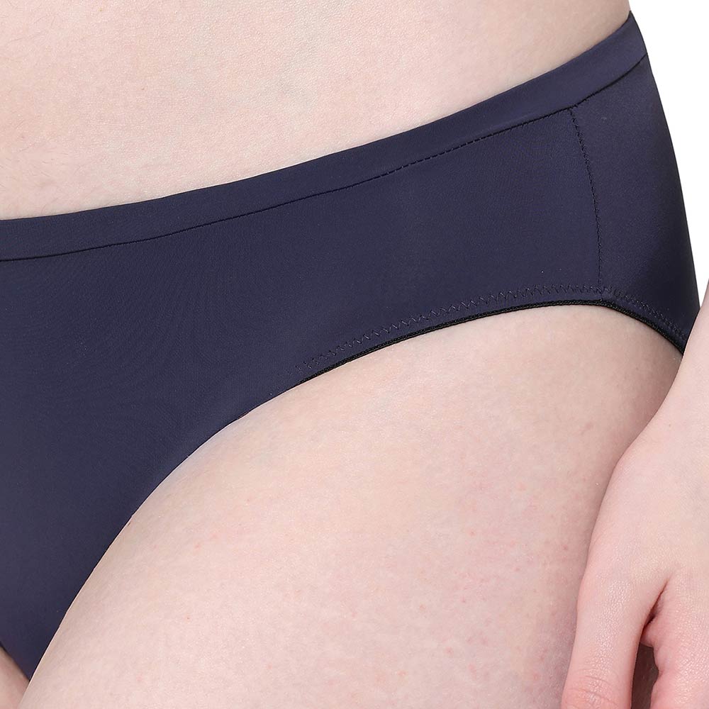 Everyday Elegance Low Waist Medium Coverage Everyday Wear Bikini Panty - Dark Blue
