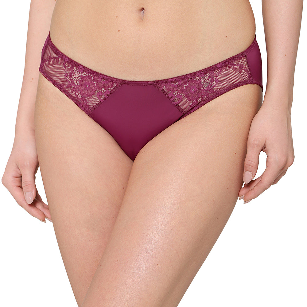 Balcony & Beyond Low Waist Medium Coverage Everyday Wear Bikini Panty-Wine