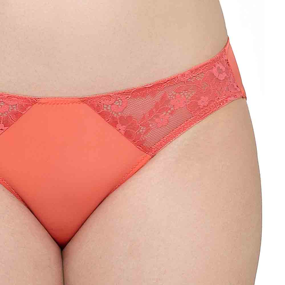 Balcony & Beyond Low Waist Medium Coverage Everyday Wear Bikini Panty - Orange