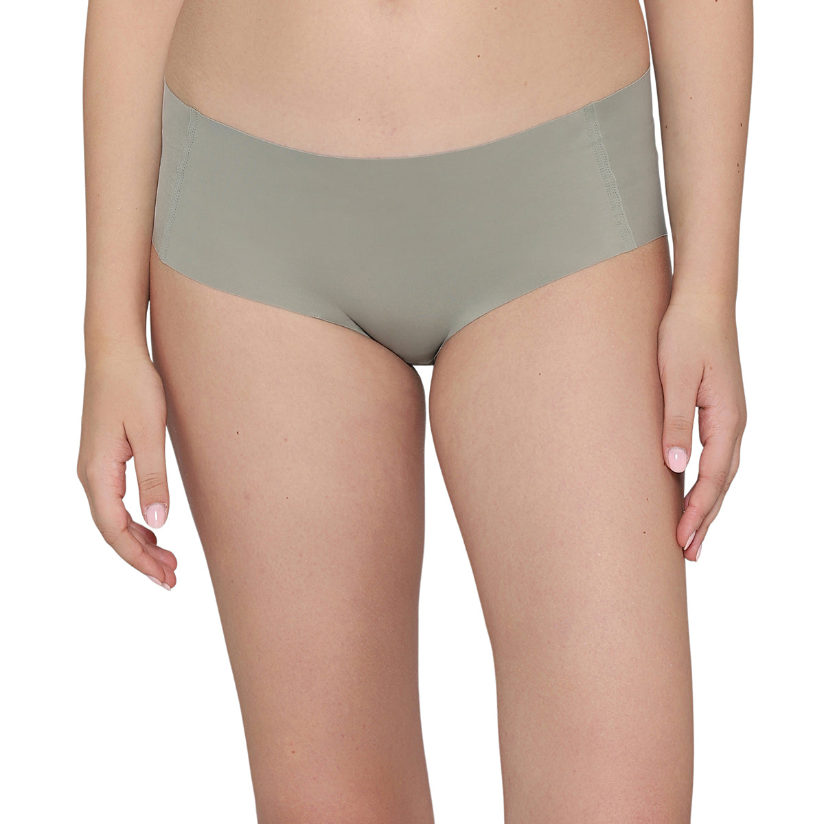 Invisible Comfort Mid-Waist Full Coverage Seamless Everyday wear Hipster Panty-Olive