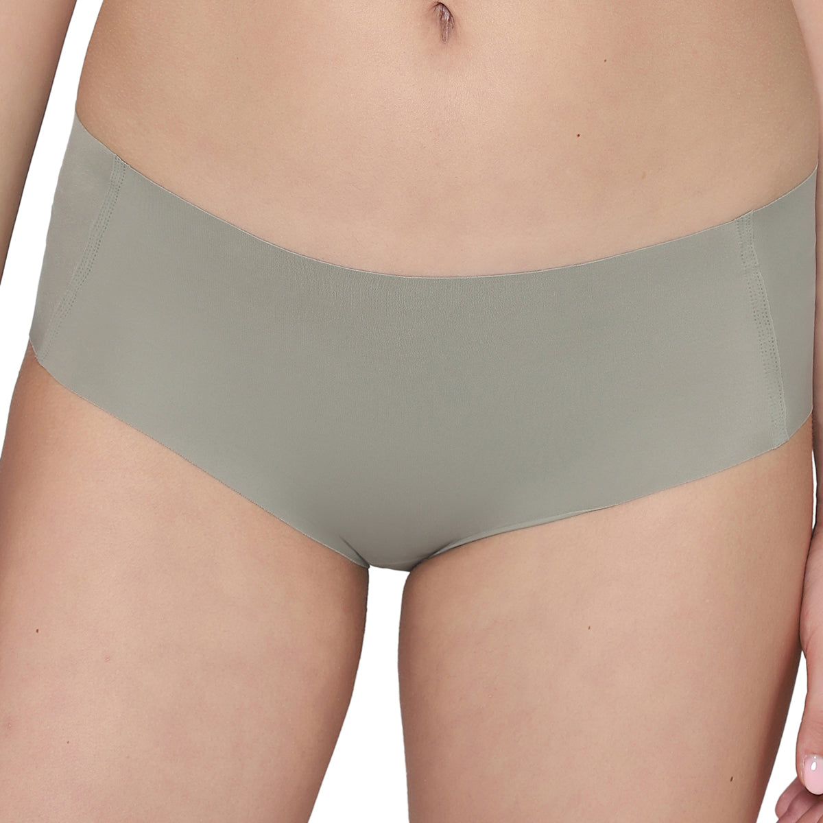 Invisible Comfort Mid-Waist Full Coverage Seamless Everyday wear Hipster Panty-Olive