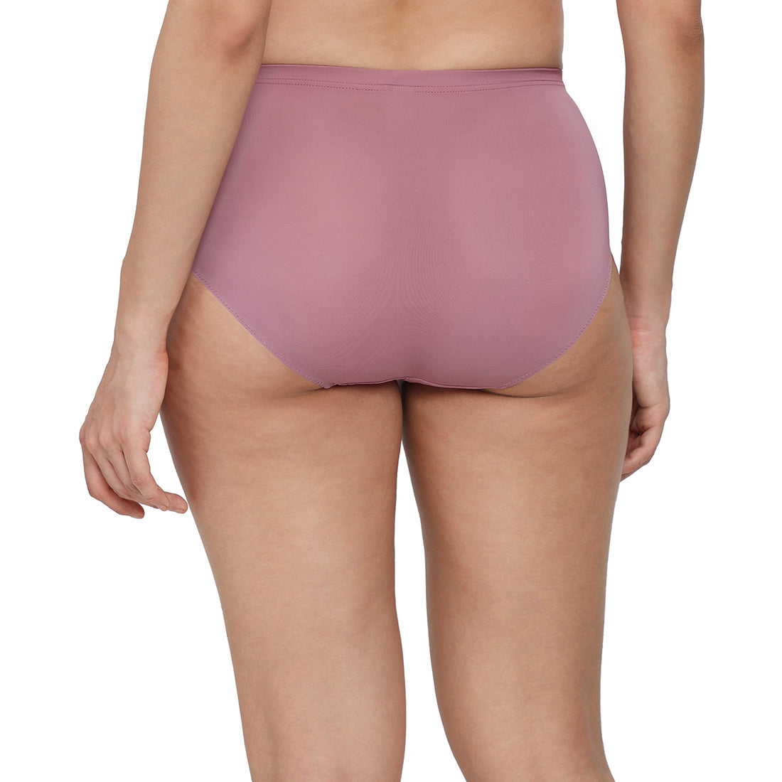 Cool Comfort High-waist Full Coverage Everyday wear Midi Panty-Pink