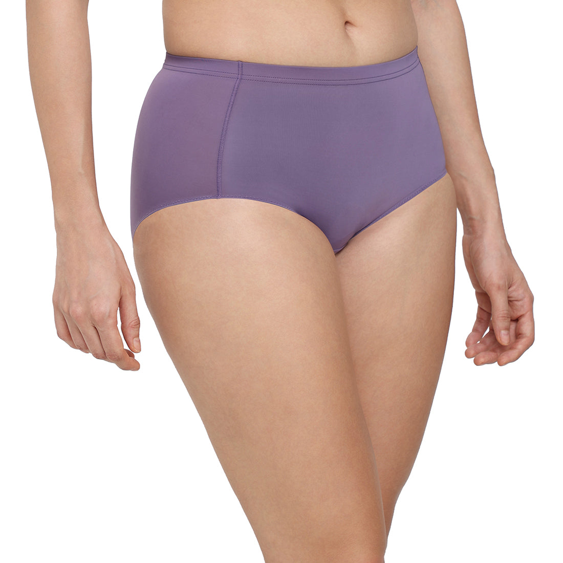 Cool Comfort High-waist Full Coverage Everyday wear Midi Panty-Purple