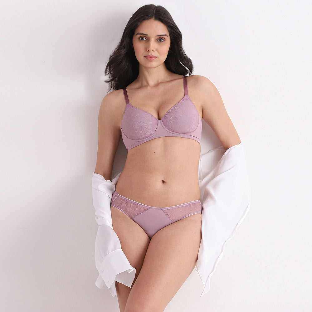 Cool Comfort Low-waist Medium Coverage Everyday wear Bikini Panty-Pink