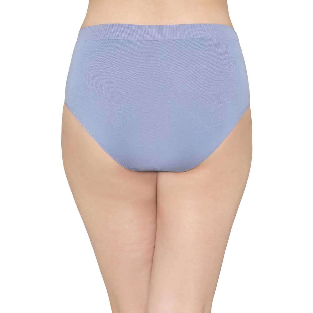 Firm Fit High Waist Full Coverage Everyday Wear Brief Panty - Sky Blue