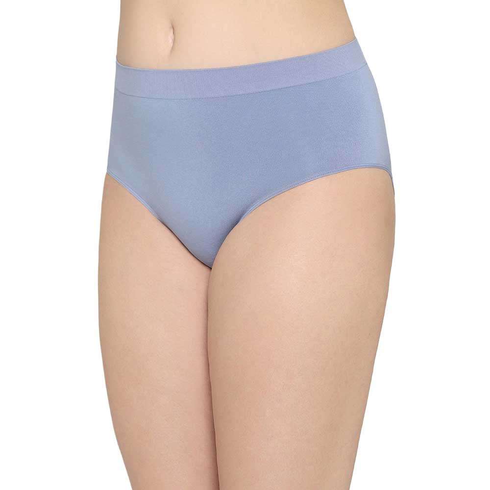 Firm Fit High Waist Full Coverage Everyday Wear Brief Panty - Sky Blue