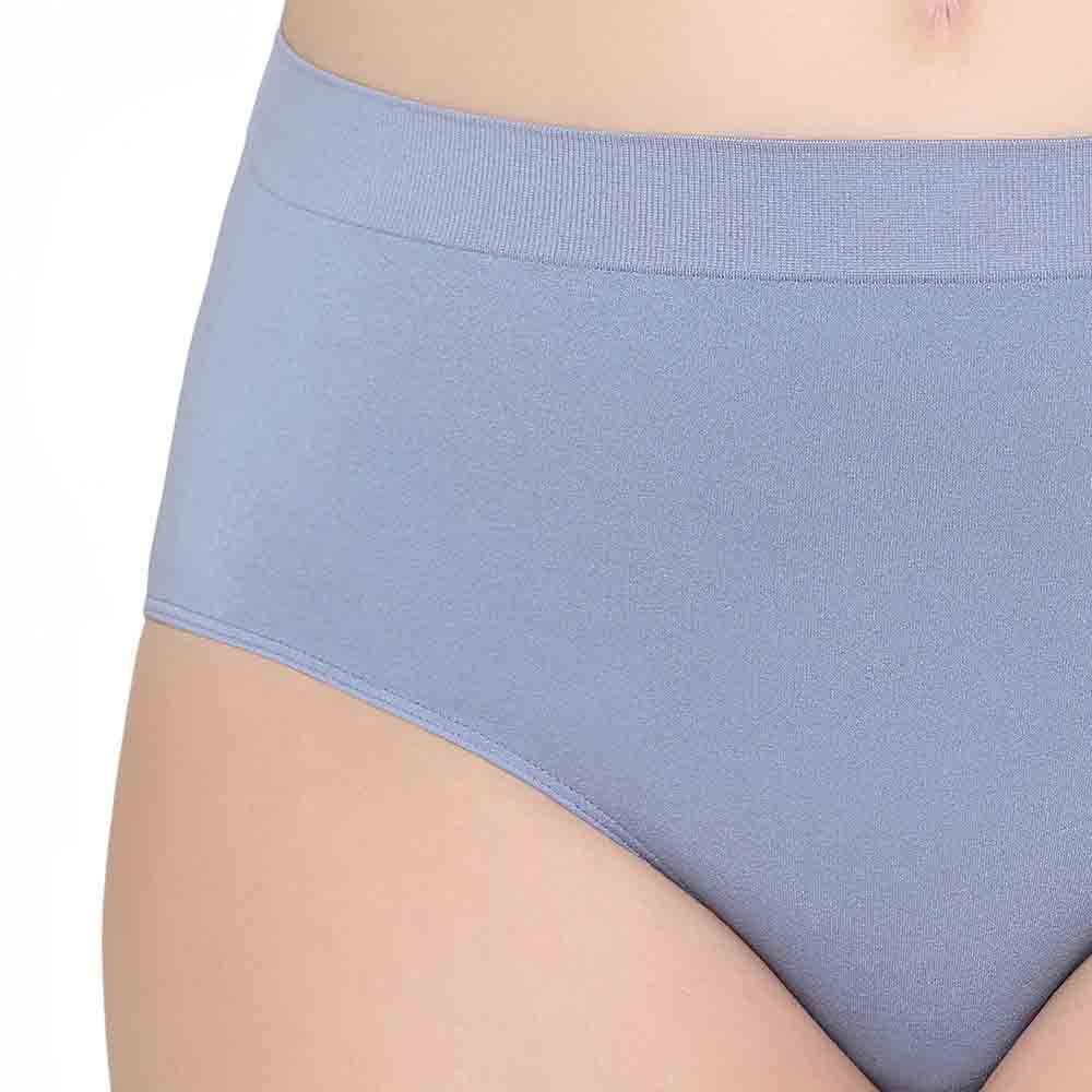 Firm Fit High Waist Full Coverage Everyday Wear Brief Panty - Sky Blue