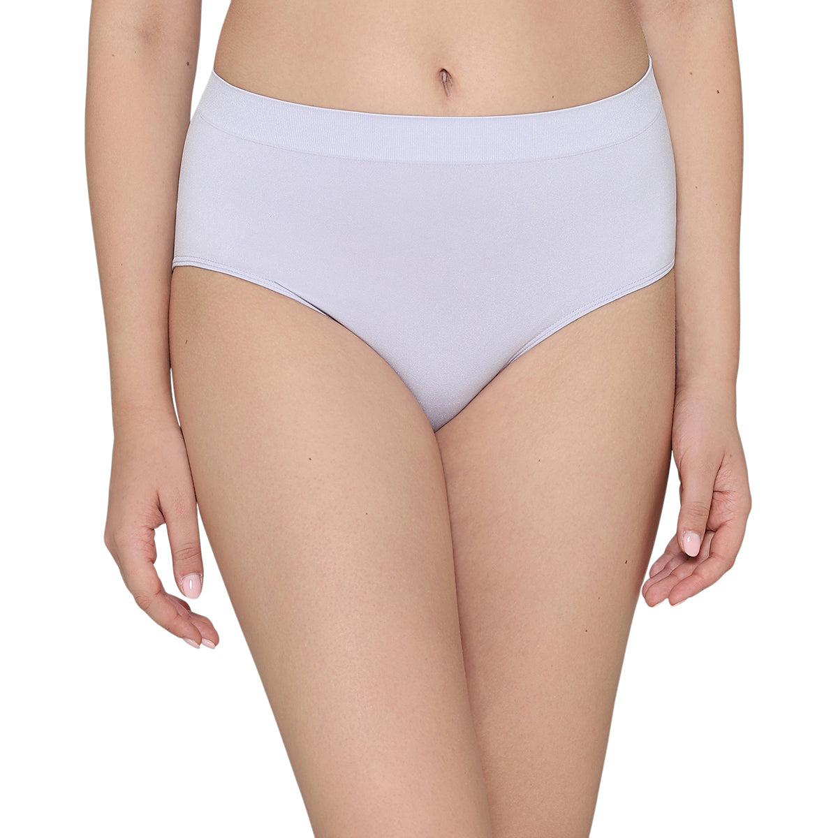 Firm Fit High Waist Full Coverage Everyday Wear Brief Panty-Lavender