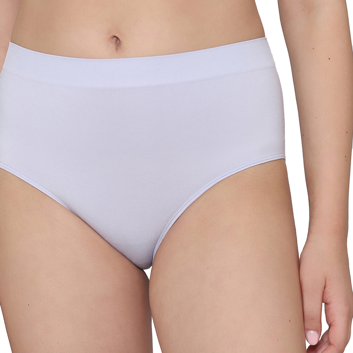 Firm Fit High Waist Full Coverage Everyday Wear Brief Panty-Lavender