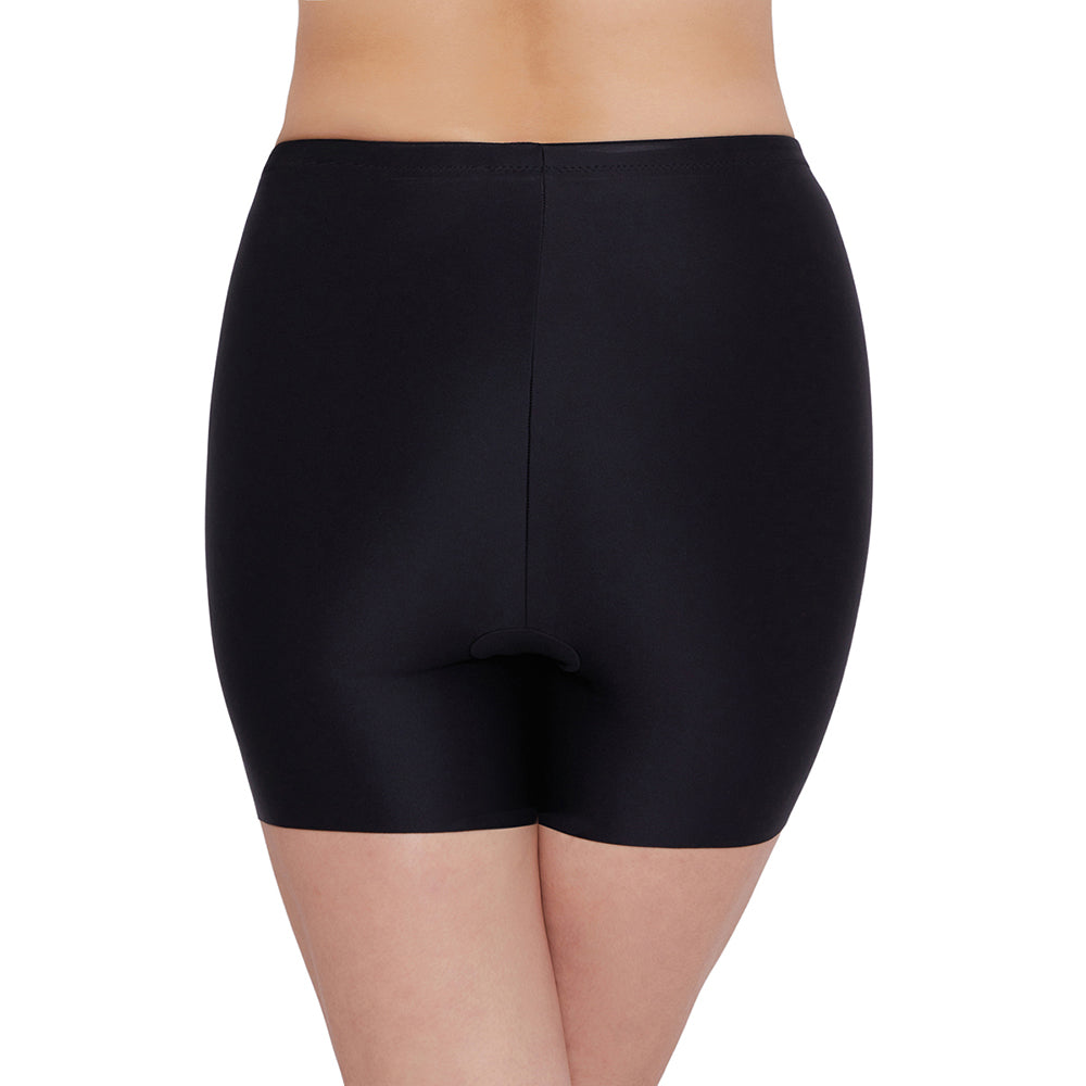 Girdle Collection Mid Waist Full Coverage Firm Control Seamless Thigh Shaper - Black