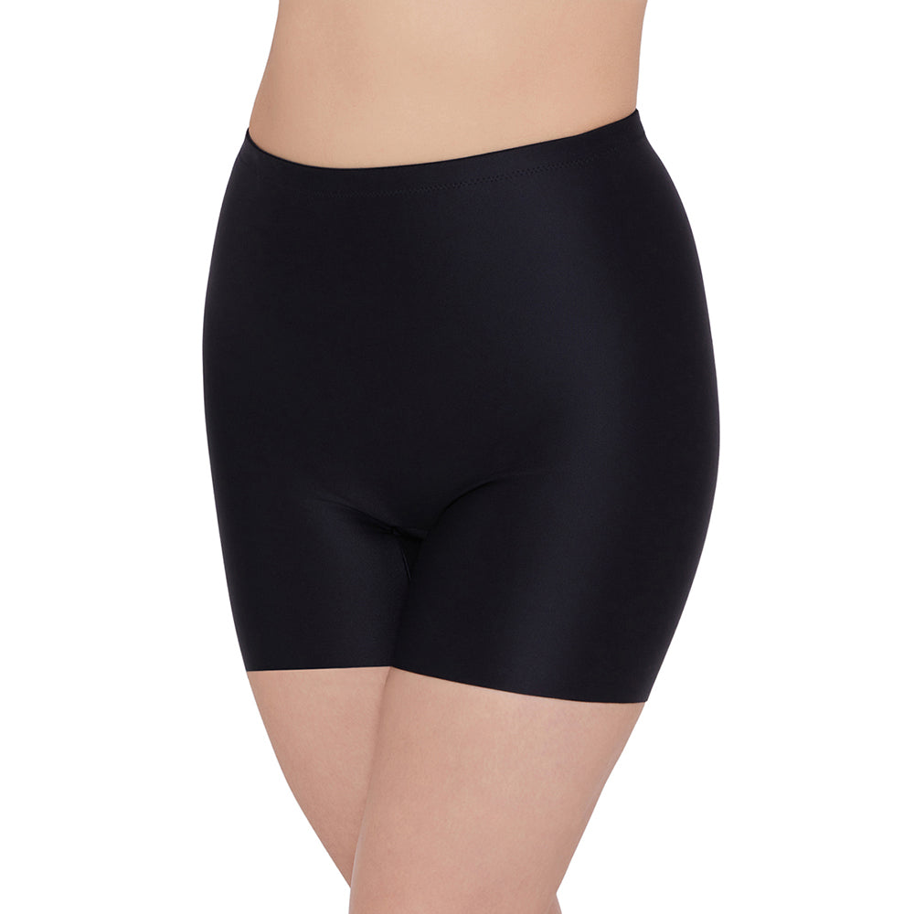 Girdle Collection Mid Waist Full Coverage Firm Control Seamless Thigh Shaper - Black