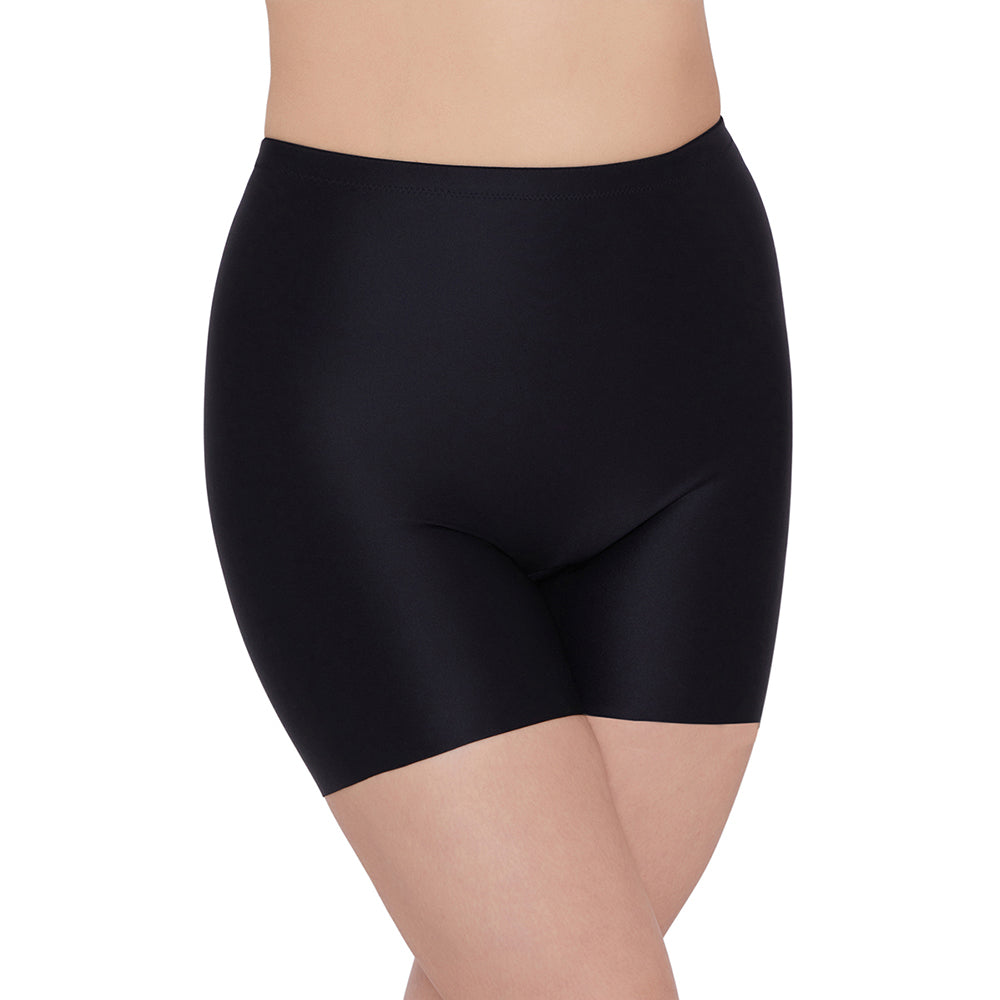 Girdle Collection Mid Waist Full Coverage Firm Control Seamless Thigh Shaper - Black