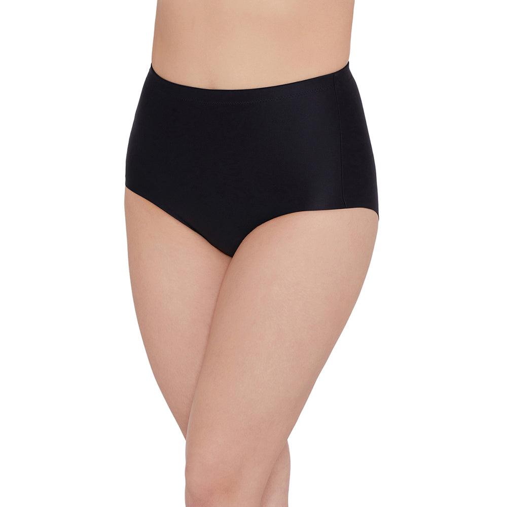 Girdle Collection Full Coverage Firm Control Seamless Shaping Brief - Black