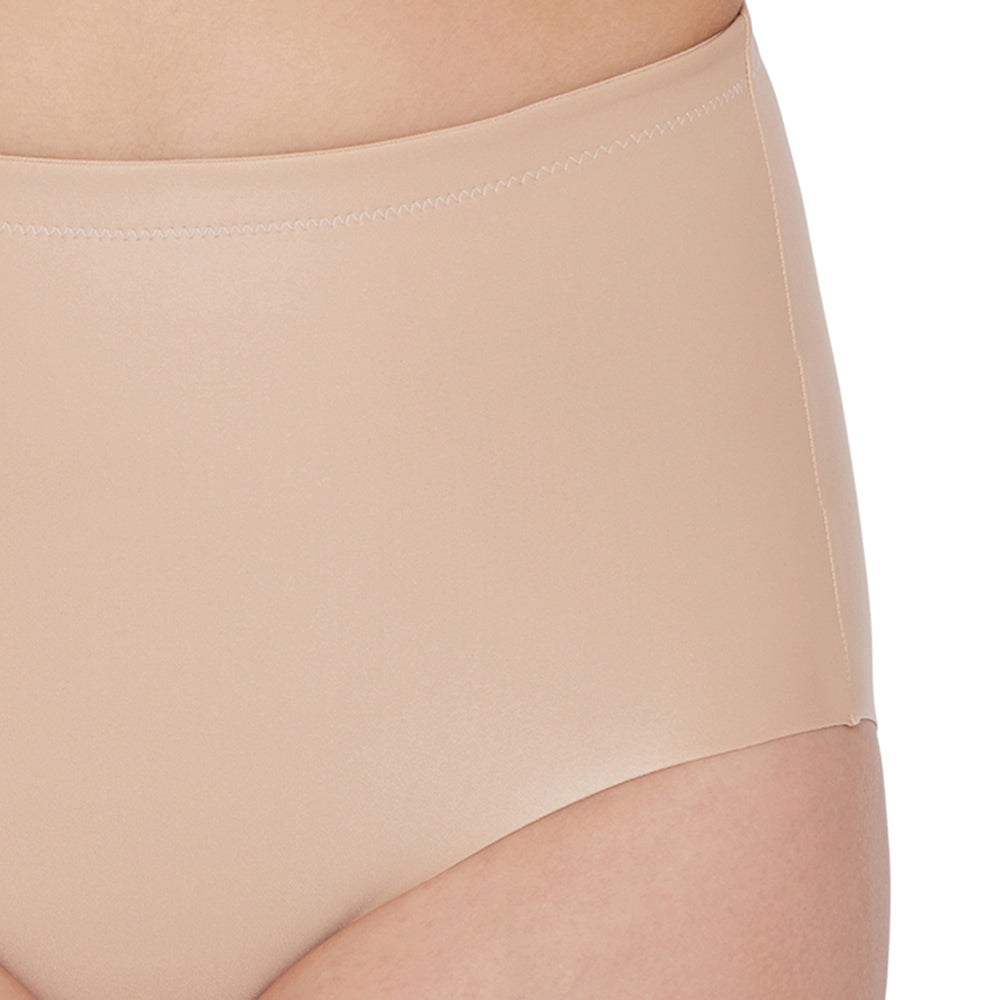 Girdle Collection Full Coverage Firm Control Seamless Shaping Brief - Beige