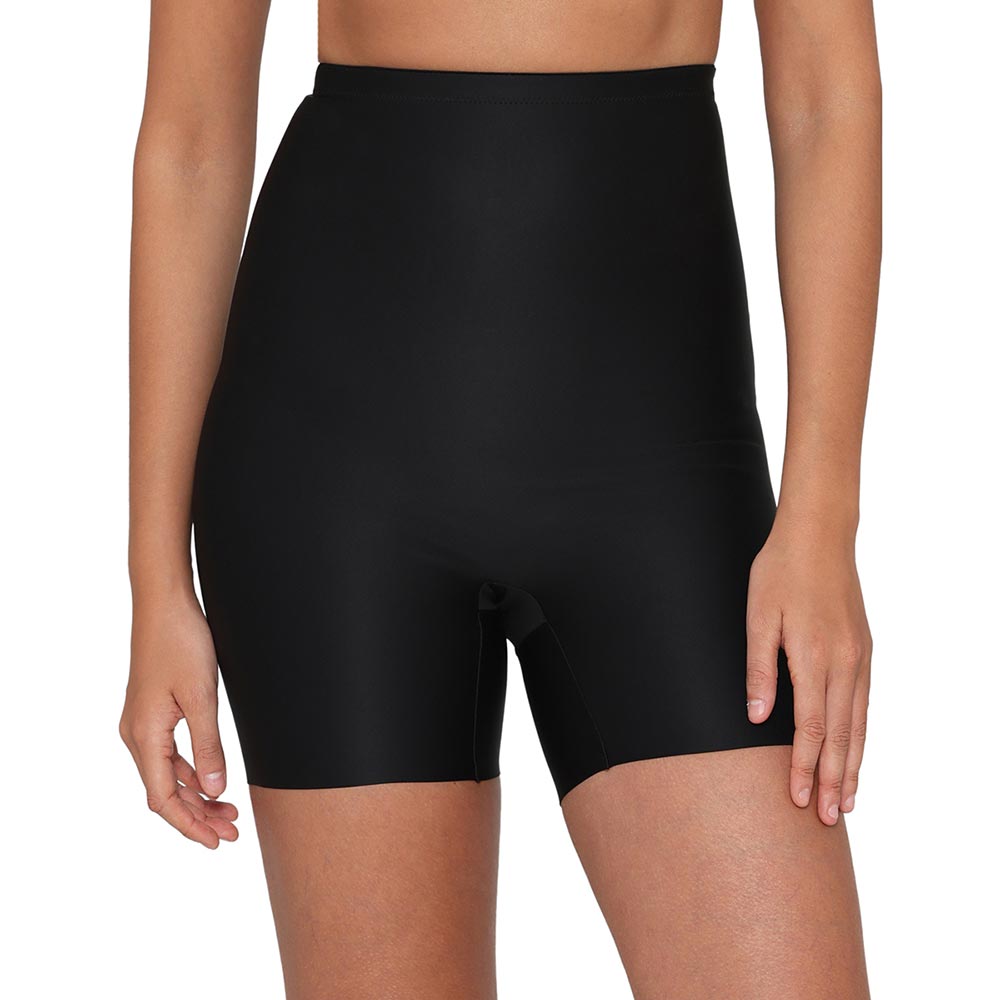 Girdle Collection Hi-waist Medium Compression Seamless Tummy & Thigh Shapewear - Black