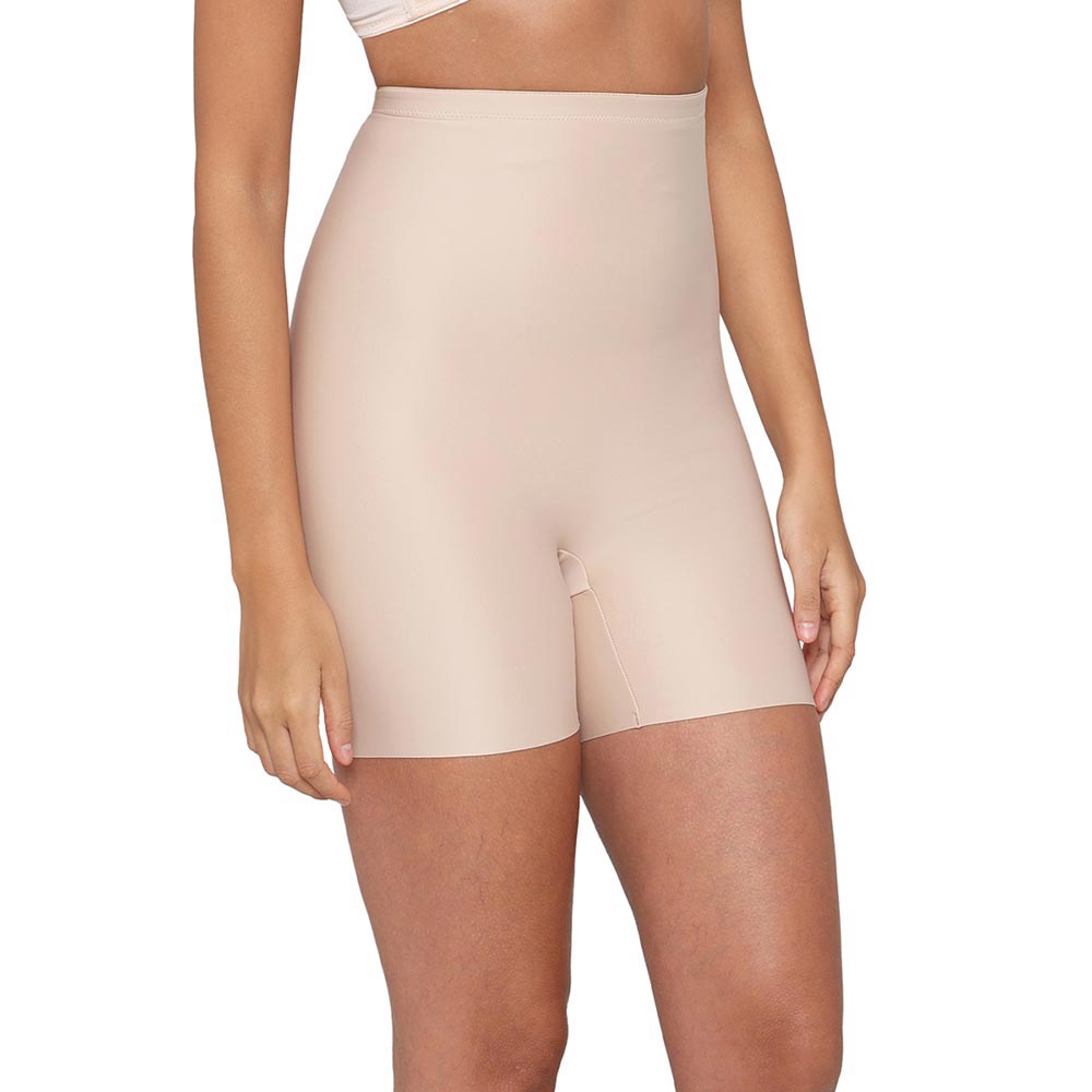 Girdle Collection Hi-waist Medium Compression Seamless Tummy & Thigh Shapewear - Beige