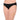 Basic Mold Low Waist Low Coverage Everyday Wear Bikini Panty - Black