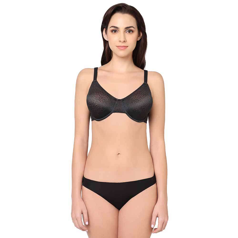 Basic Mold Low Waist Low Coverage Everyday Wear Bikini Panty - Black