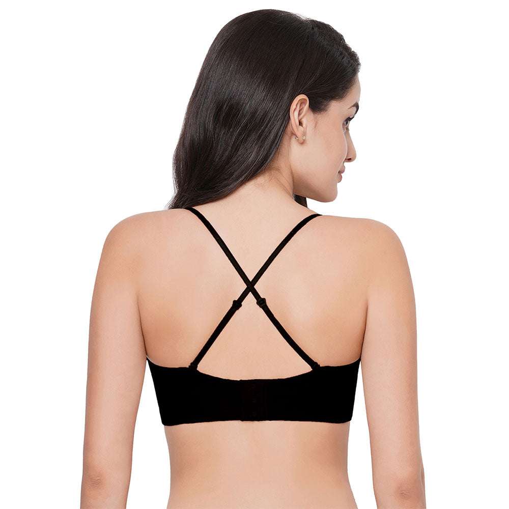 Buy Basic Mold Padded Wired Half Cup Strapless Bandeau T Shirt