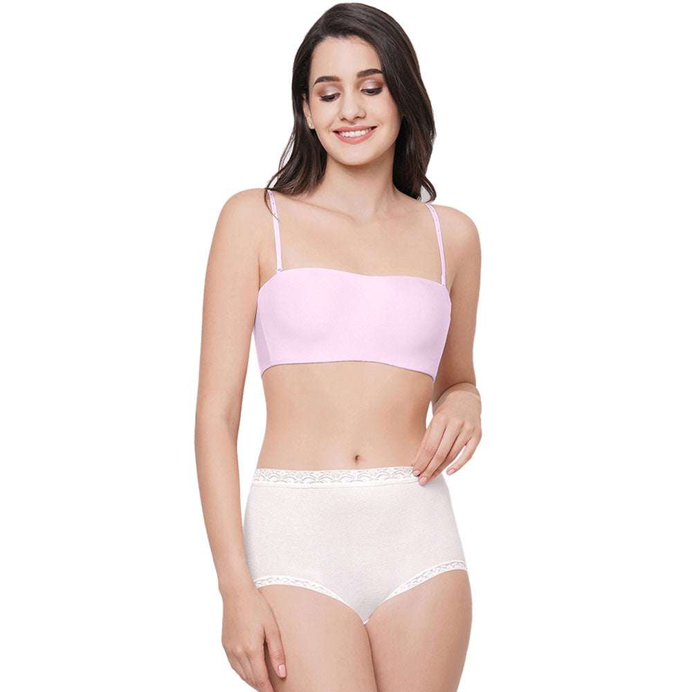 strapless pink shirt