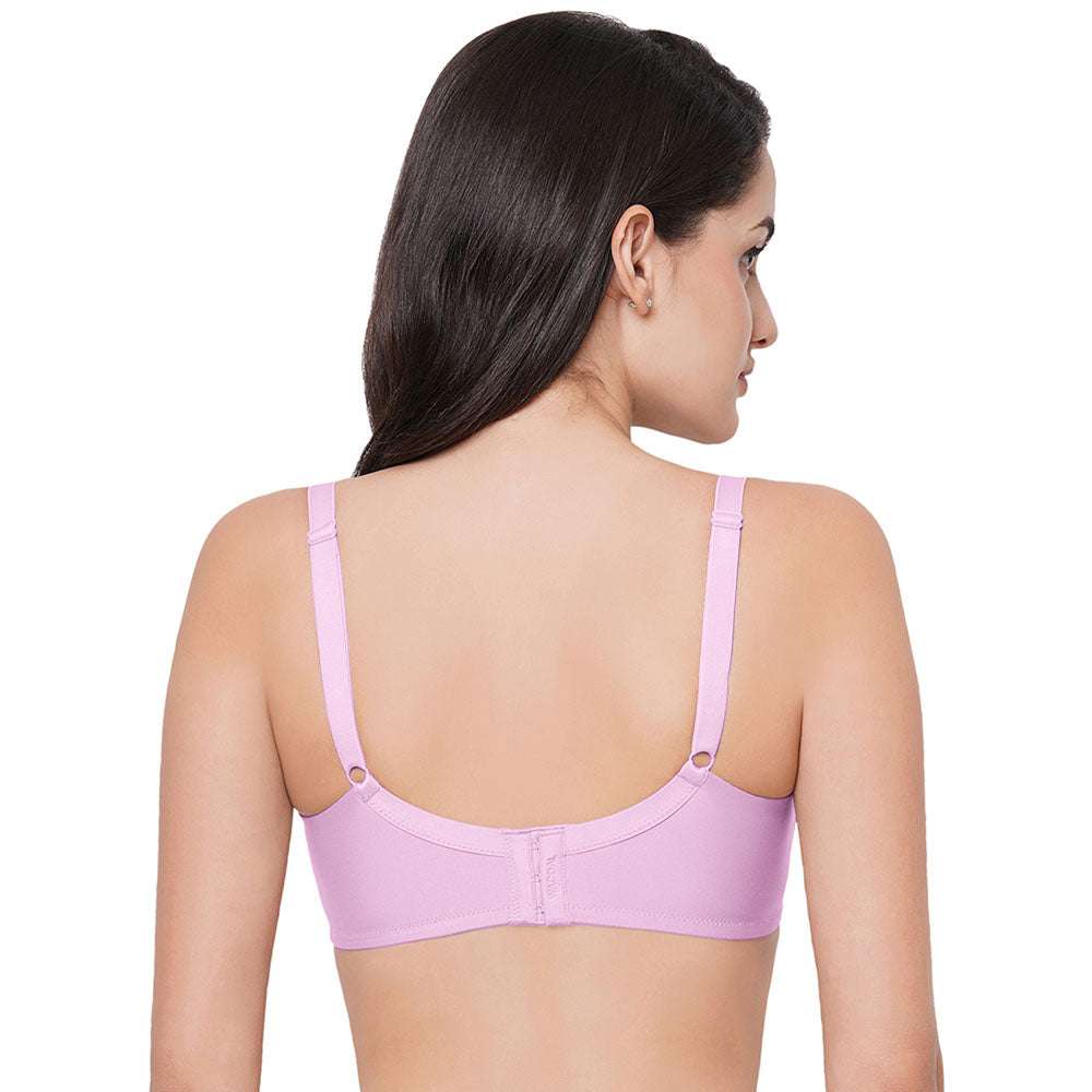 Basic Mold Padded Non Wired Full Coverage Everyday T-Shirt Bra - Pink