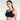 Asean Sports Padded Non-Wired Full Coverage Full Support High Intensity Sports Bra - Black