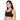 Sports Lover Padded Non-wired Racer Back Medium Intensity Full coverage Sports Bra - Black