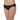 Plunge Low Waist Medium Coverage Everyday Wear Bikini Panty - Black