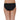 Plunge Low Waist Medium Coverage Everyday Wear Bikini Panty - Black