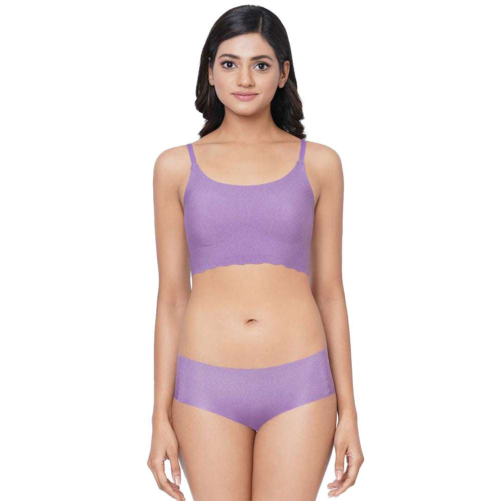 Gococi Mid Waist Full Coverage Everyday Wear Hipster Panty - Purple