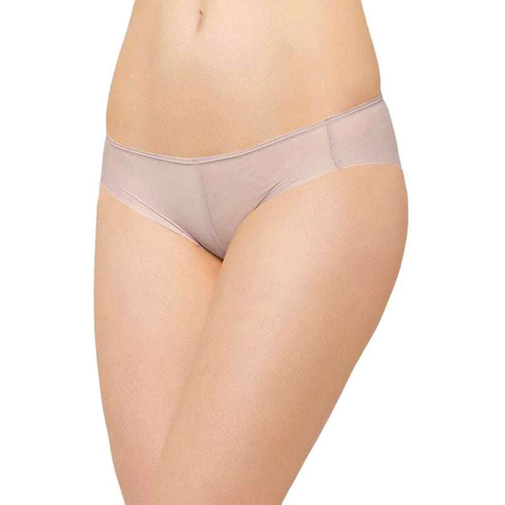 Feel Free Sheer Low Waist  Low Coverage Everyday Wear Bikini Panty - Beige